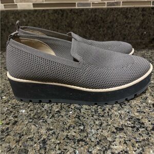 Eileen Fisher Ergos Gray Platform Loafers